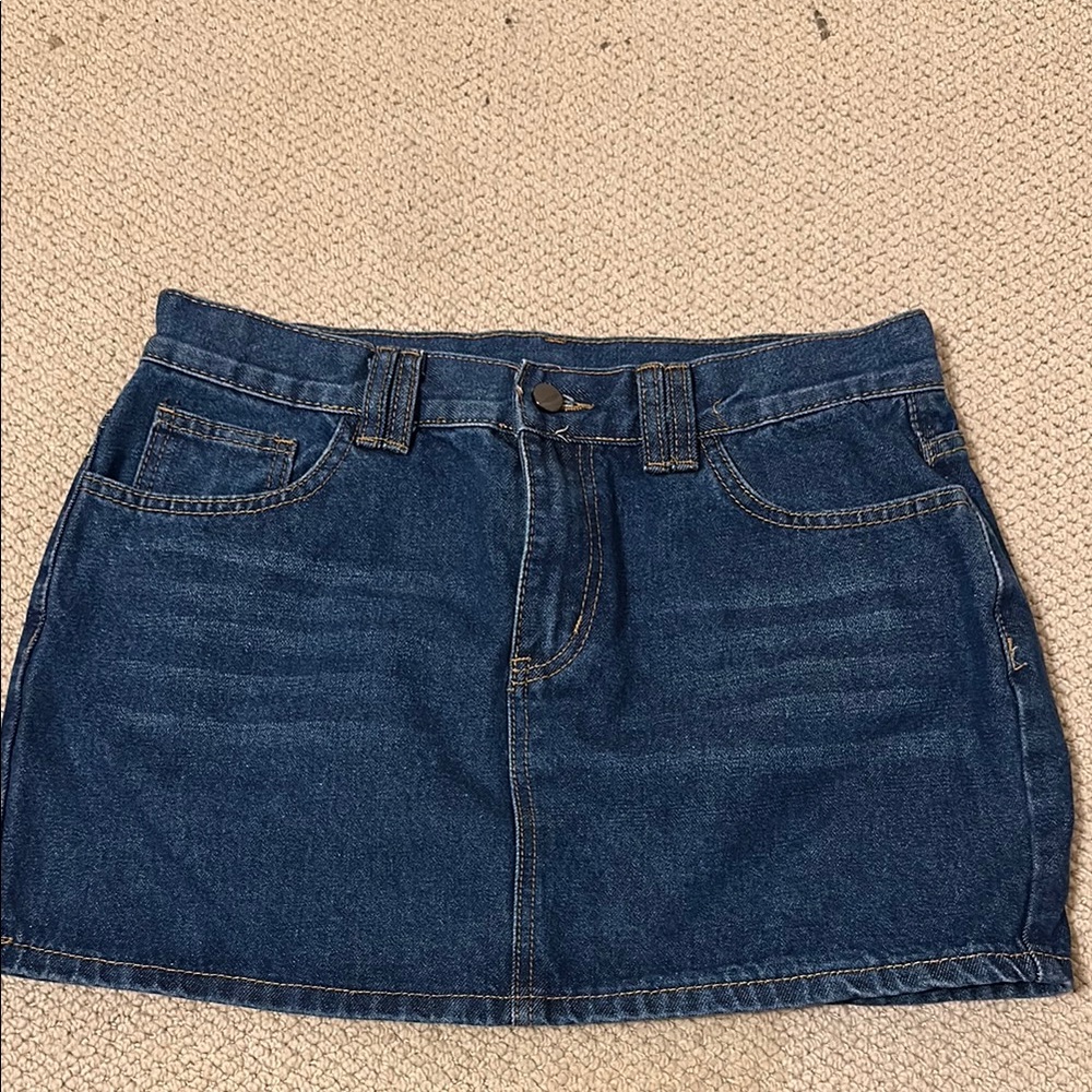 NWOT Denim Mini Skirt